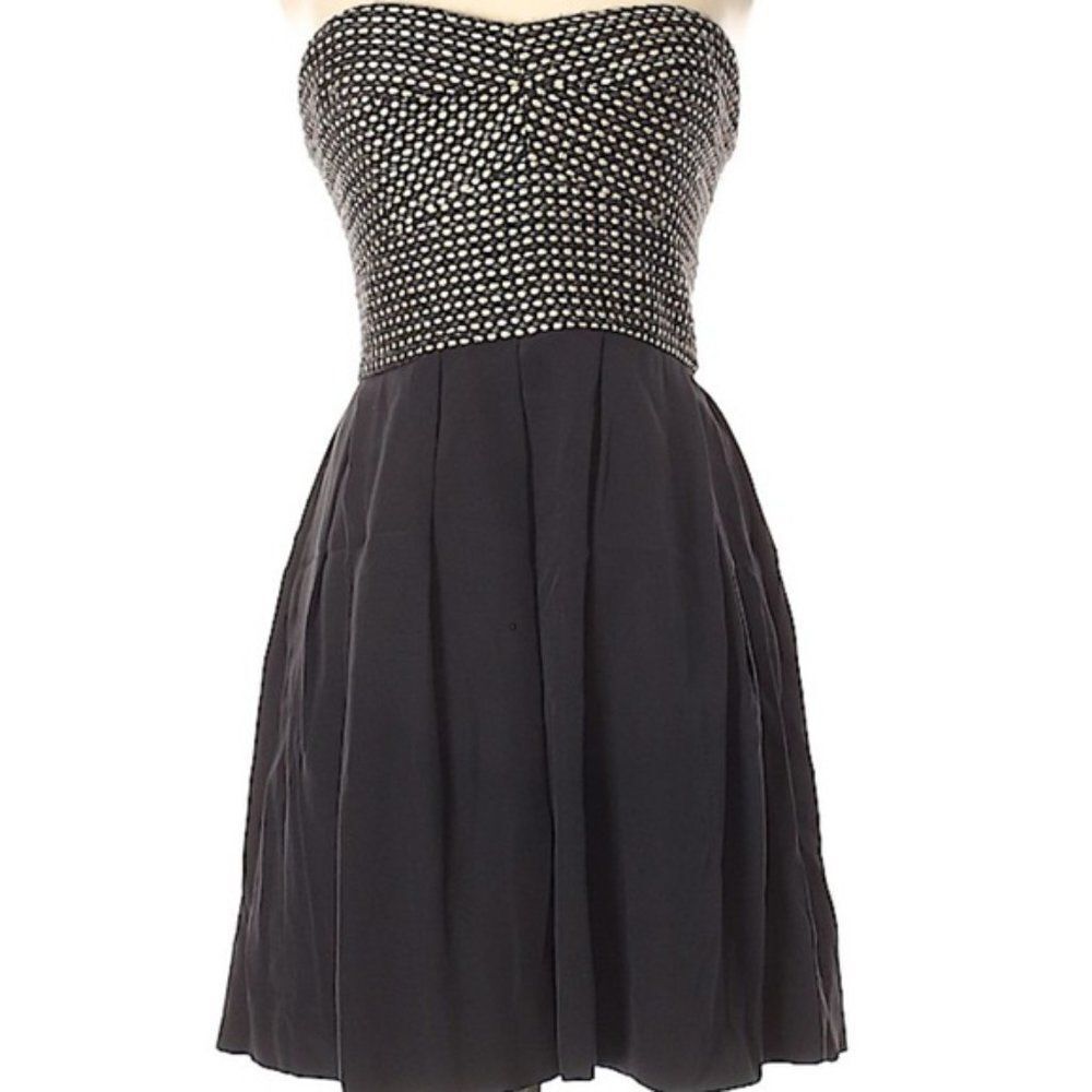 Hutch size 4 strapless silk dress